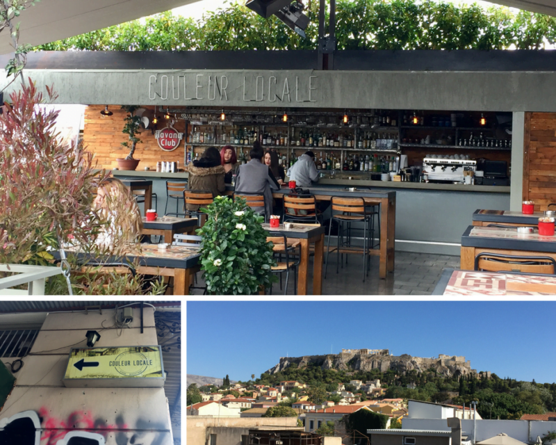Le rooftop Couleur Locale : un bar avec vue sur l'Acropole à Athènes
