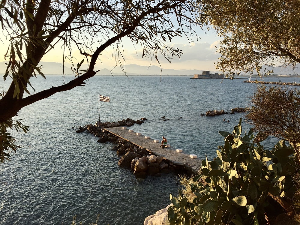 La vue sur la mer à Nauplie