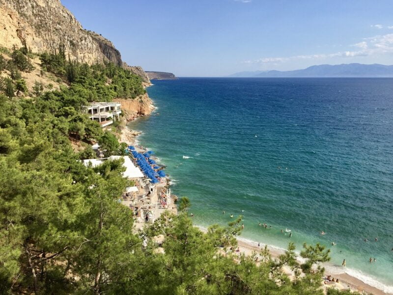 Nauplie, la plage d'Arvanitia