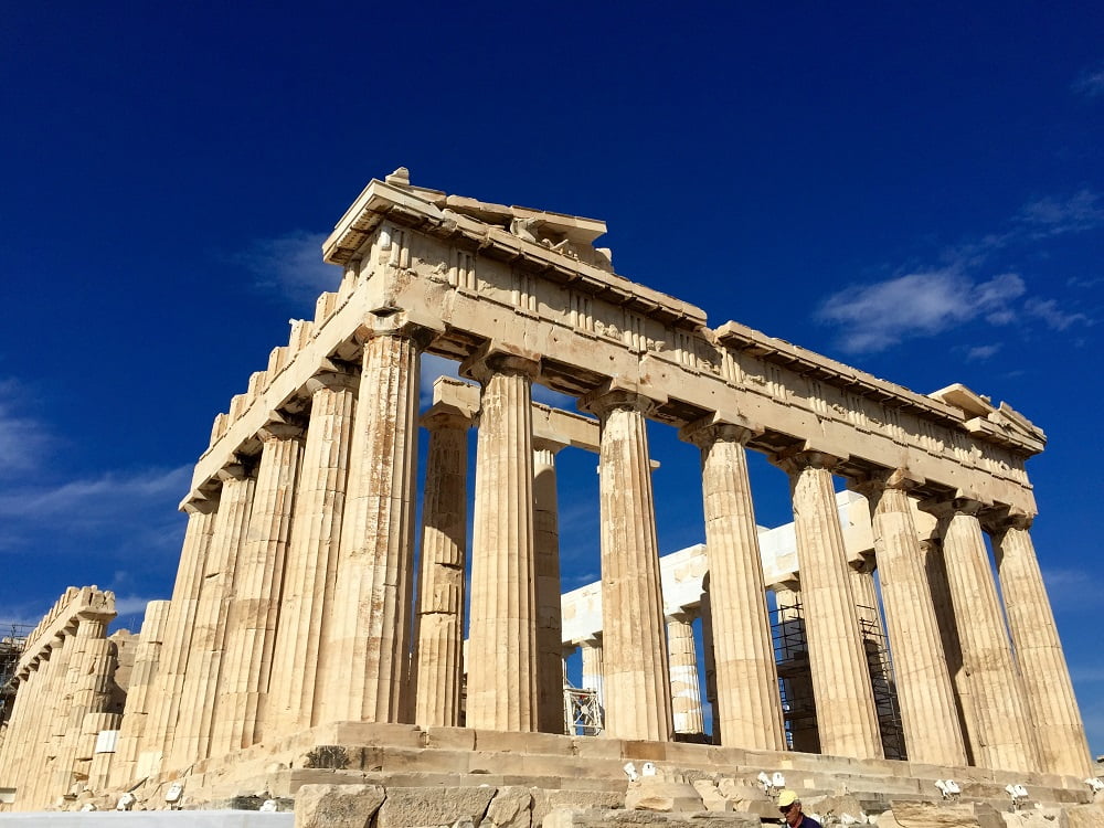 Le Parthenon, temple sur l'Acropole d'Athènes en Grèce