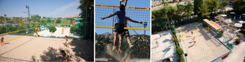 Les terrains de beach-volley The Wall