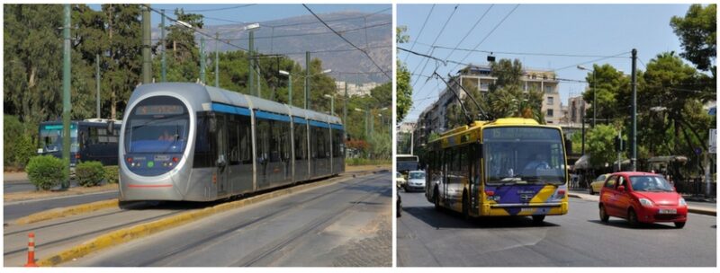 transports en commun athenes : m&eacute;tro, bus, tram ou train