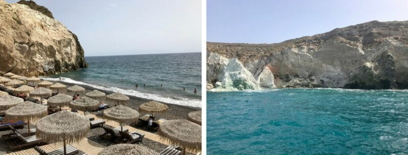 Les plages de Santorin
