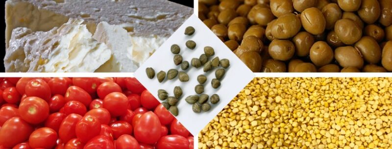 mezzes legumes grece