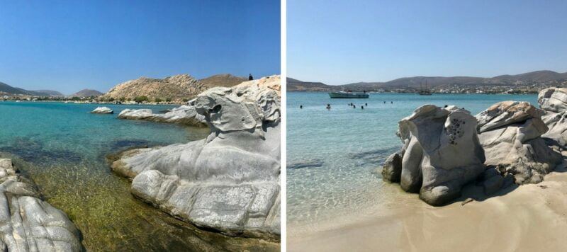 La plage de Kolymbithres