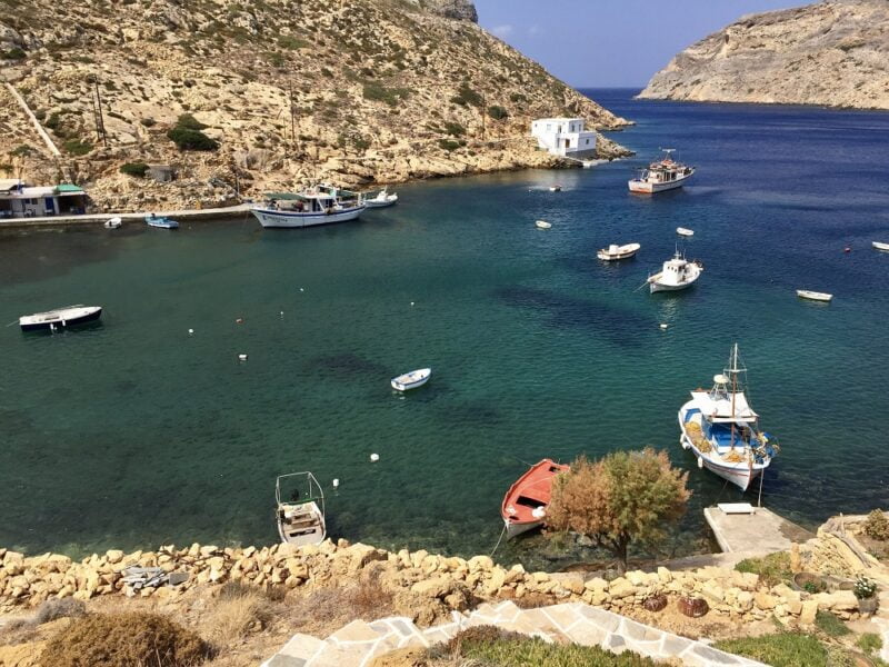 Cheronissos sur l'&icirc;le grecques de Sifnos dans les Cyclades