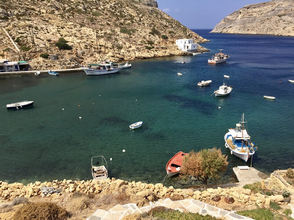 Cheronissos sur l'&icirc;le grecques de Sifnos dans les Cyclades