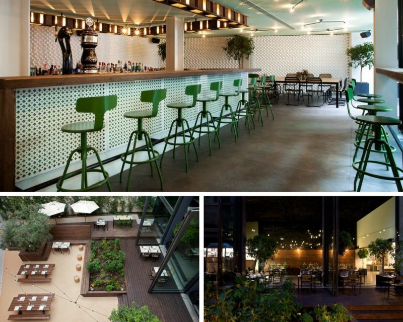 Le design et la d&eacute;coration du restaurant 48 Urban Garden &agrave; Ath&egrave;nes