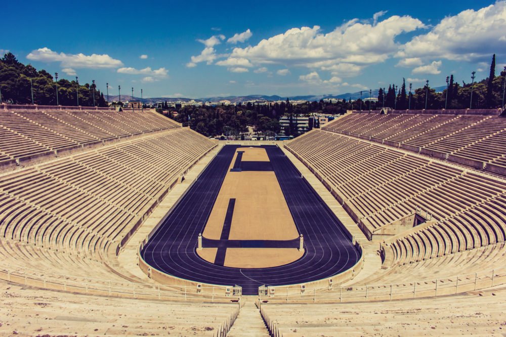 Visiter Ath&egrave;nes - Le stade de marbre &agrave; Ath&egrave;nes, arriv&eacute;e du marathon d'Ath&egrave;nes