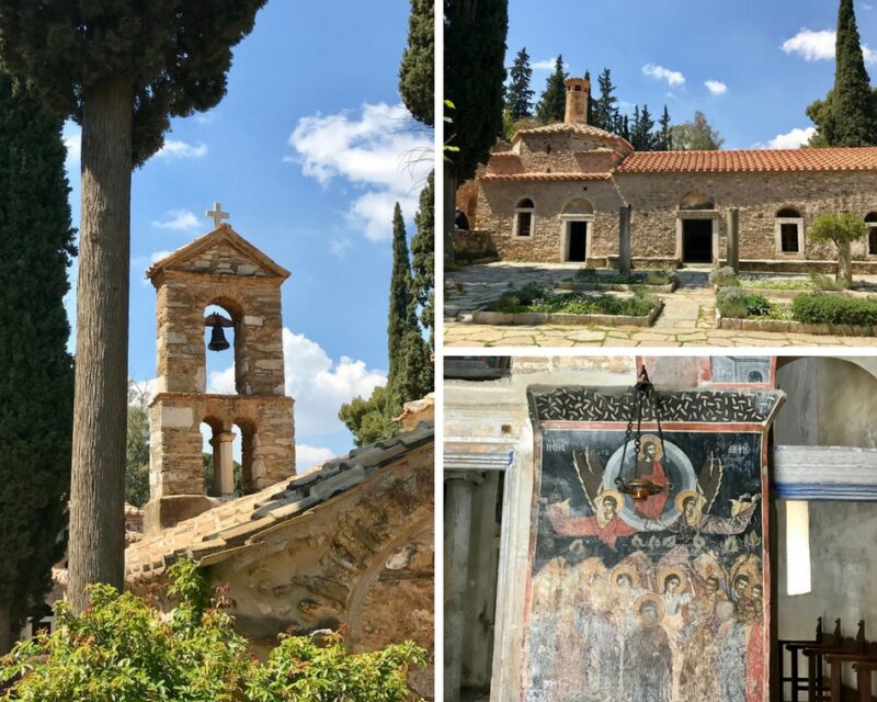 Le monastère de Kaisariani ou Kessariani autour d'Athènes
