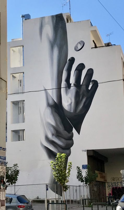 Street-art et graffitis &agrave; Ath&egrave;nes : Wake Up par Ino