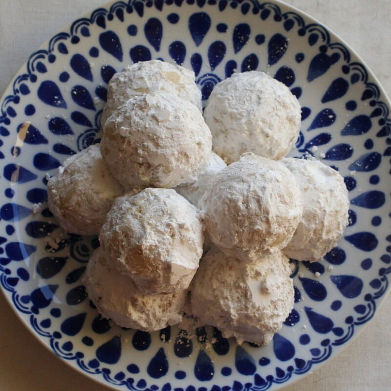 kourabiedes gateaux amandes de noel en grece