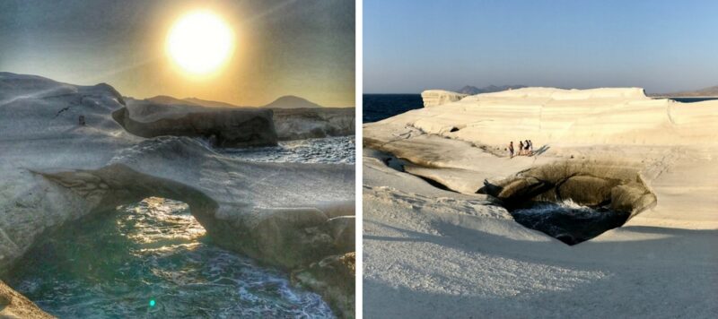 les plages de milos sarakiniko