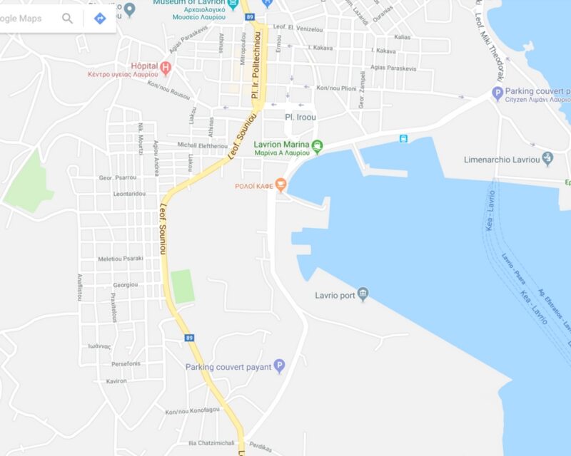 Les ports Ath&egrave;nes : le port de Lavrio