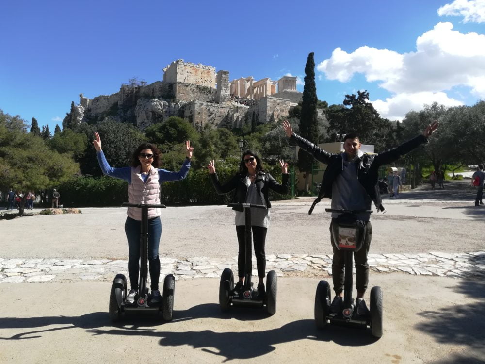 visiter athènes en segway