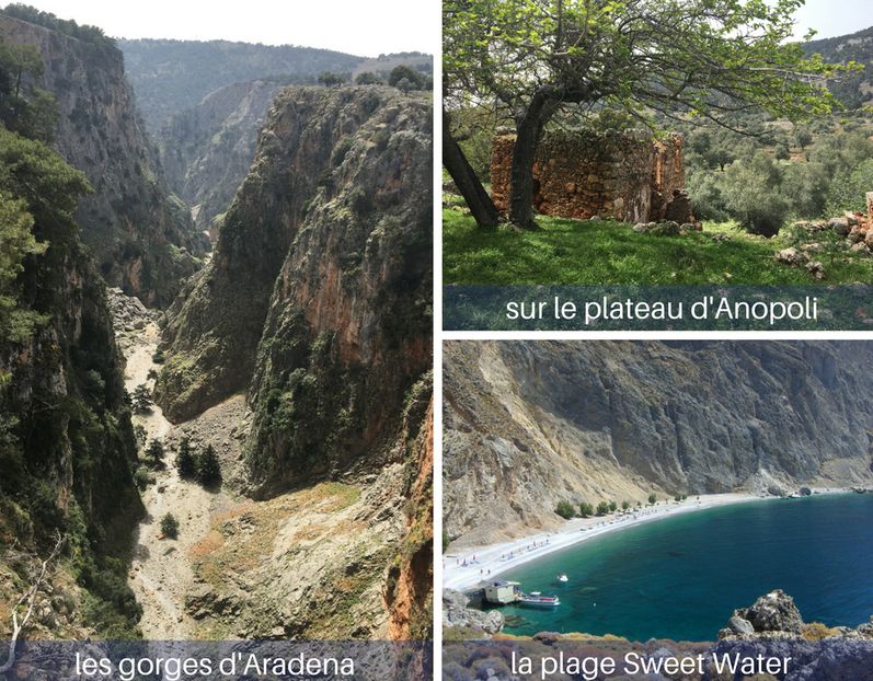 Anapoli en Crète, gorges, plage