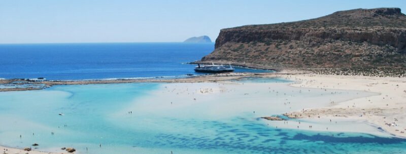 plage de balos crete sable blanc