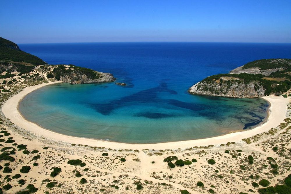 voidokilia plage pylos messenie peloponese