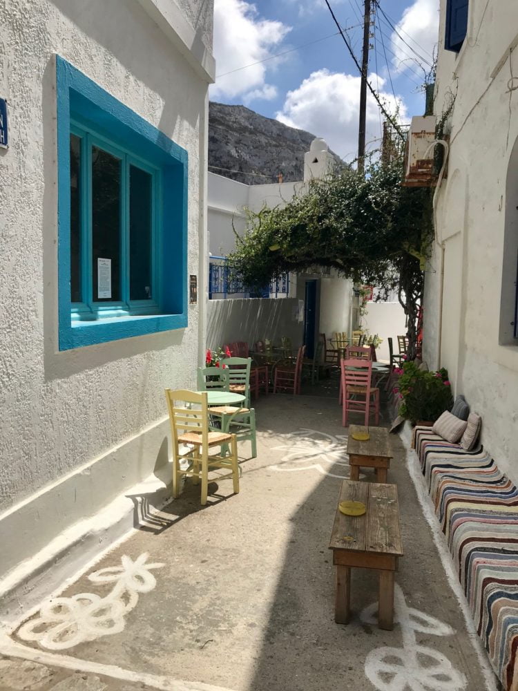 village bleu et blanc &agrave; Amorgos