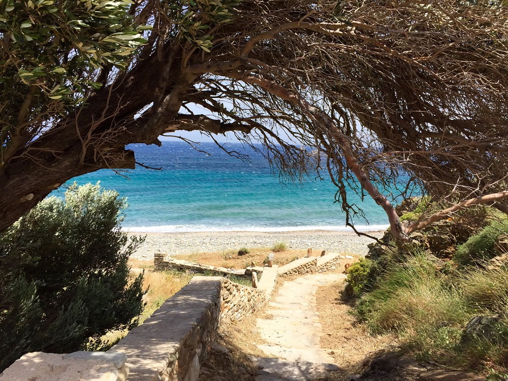 Plage de Tinos dans les Cyclades