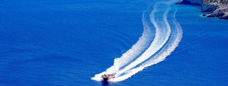 Faire du bateau &agrave; Zante