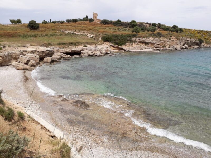 La plage Garifallos à Spetses