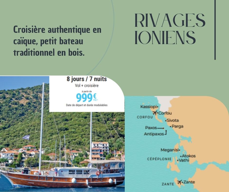 croisi&egrave;re en mer ionienne caique en Gr&egrave;ce