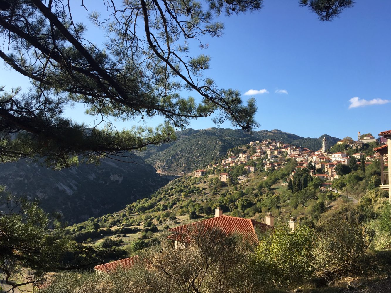 Dimitzana village arcadie montagnes centre du peloponn&egrave;se