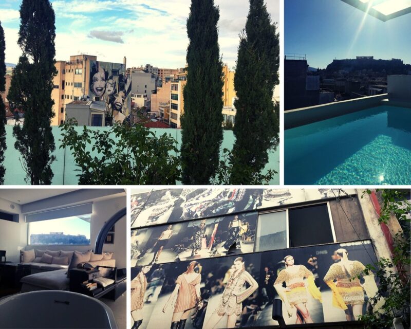 penthouse &agrave; Ath&egrave;nes loft hotel vue acropole