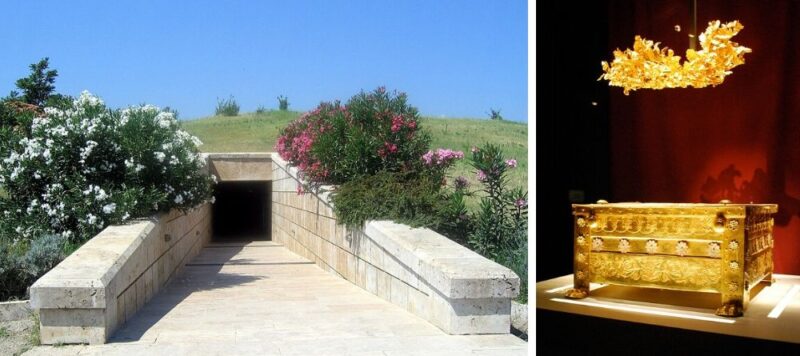 Le site de vergina en Grèce du Nord