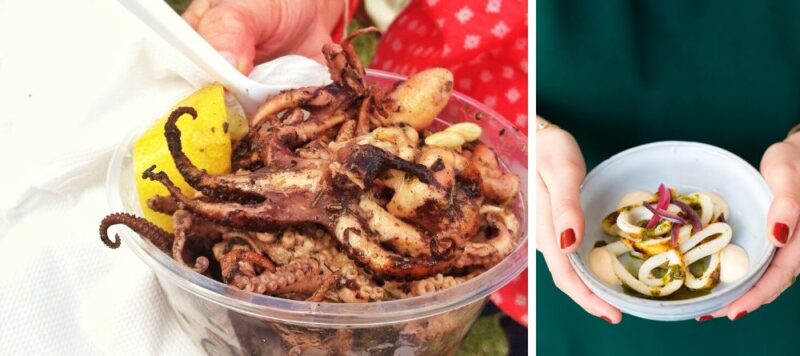 poulpes et calamars en gr&egrave;ce