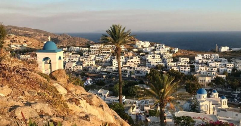 Vue depuis le sommet de Chora à Ios