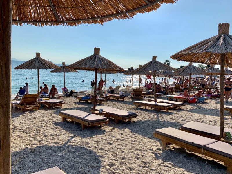 La plage Bolivar Beach à Athenes