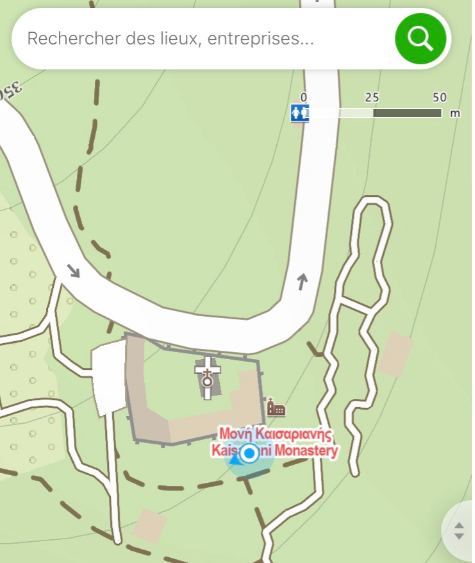 Point de vue de la randonn&eacute;e sur le mont hymette &agrave; Ath&egrave;nes dans la for&ecirc;t de Kaisariani