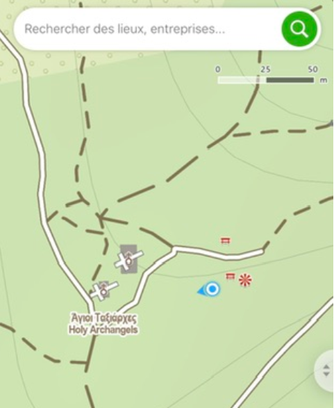 Point de vue de la randonn&eacute;e sur le mont hymette &agrave; Ath&egrave;nes dans la for&ecirc;t de Kaisariani