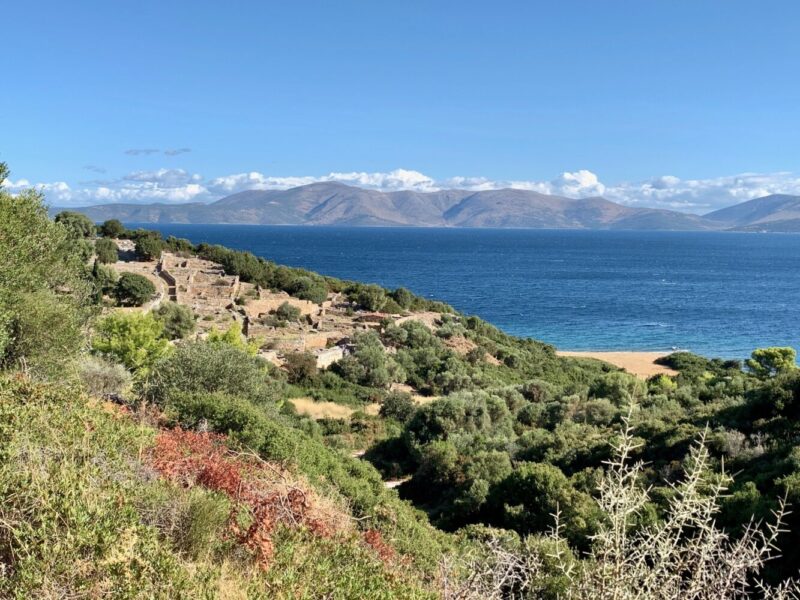 le site archéologique de Rhamnous Ramnous en grèce près d'Athènes