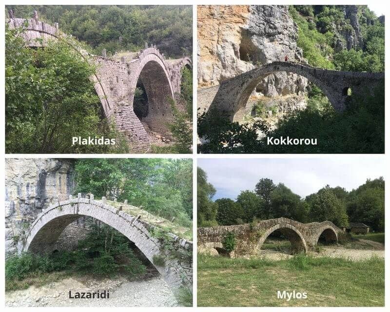 ponts de pierre en arche dans la r&eacute;gion des Zagories-Zagoria
