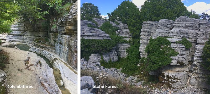 Piscines naturelles (Kolymbithres) & For&ecirc;t de pierres dans les Zagori