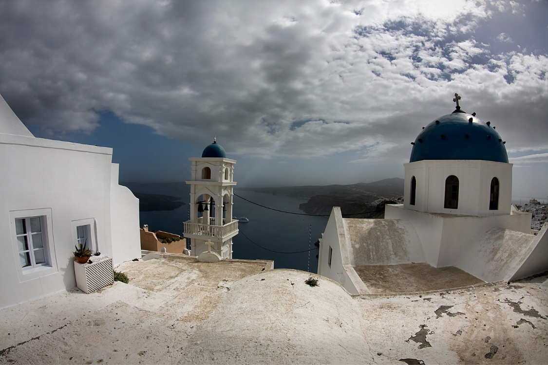 iles grecques en hiver santorin en hiver