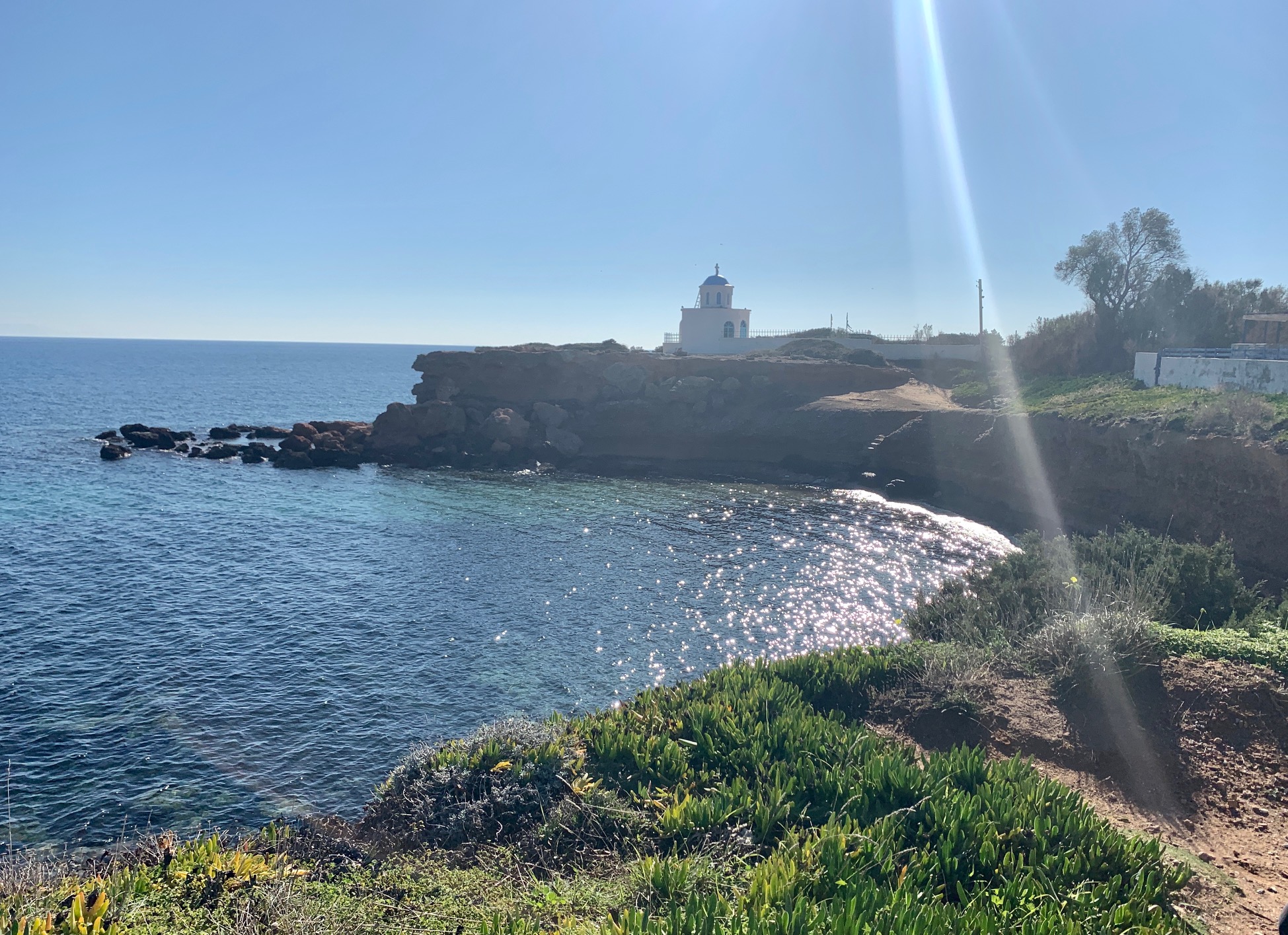 balade en bord de mer tout près d'Athènes