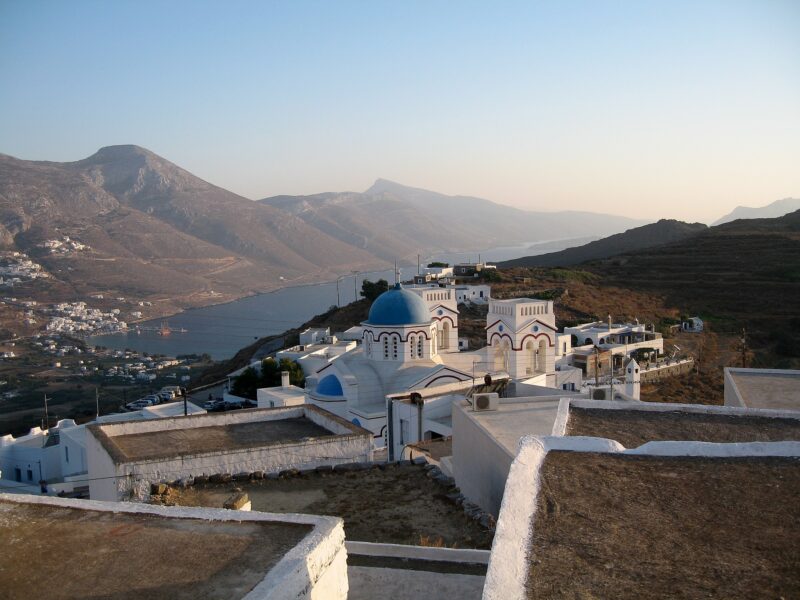 amorgos hebergement hotel piscine