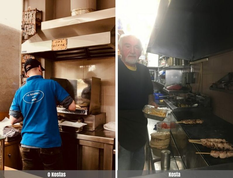 O Kostas et Kosta, les meilleurs souvlakis d'Ath&egrave;nes