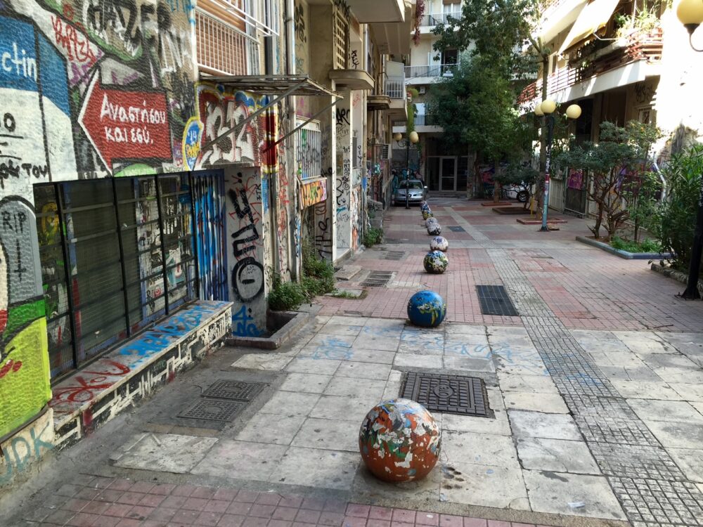 le quartier exarchia &agrave; ath&egrave;nes