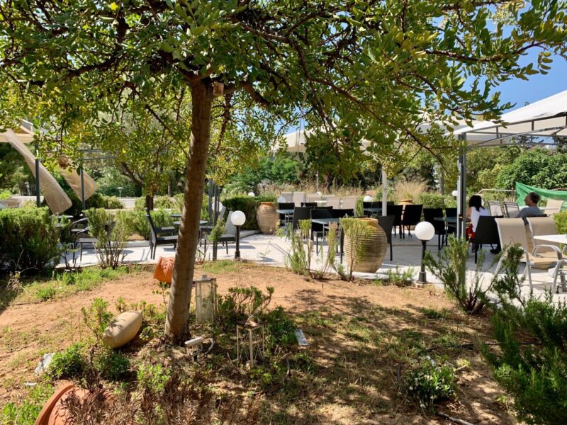 Le café du musée d'art byzantin à AThènes