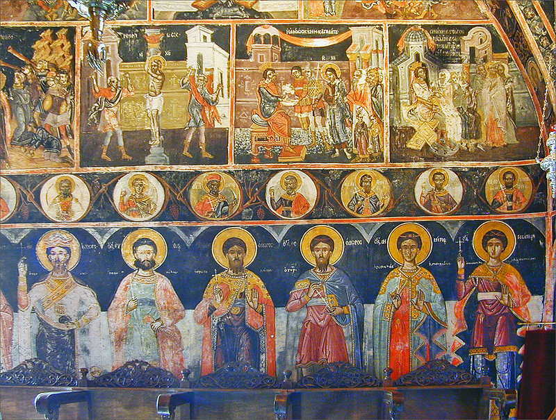 Icônes byzantines-Fresque murale