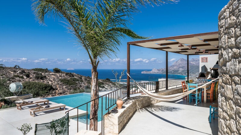 Villanovo louer une villa en crète - villa de luxe en grèce