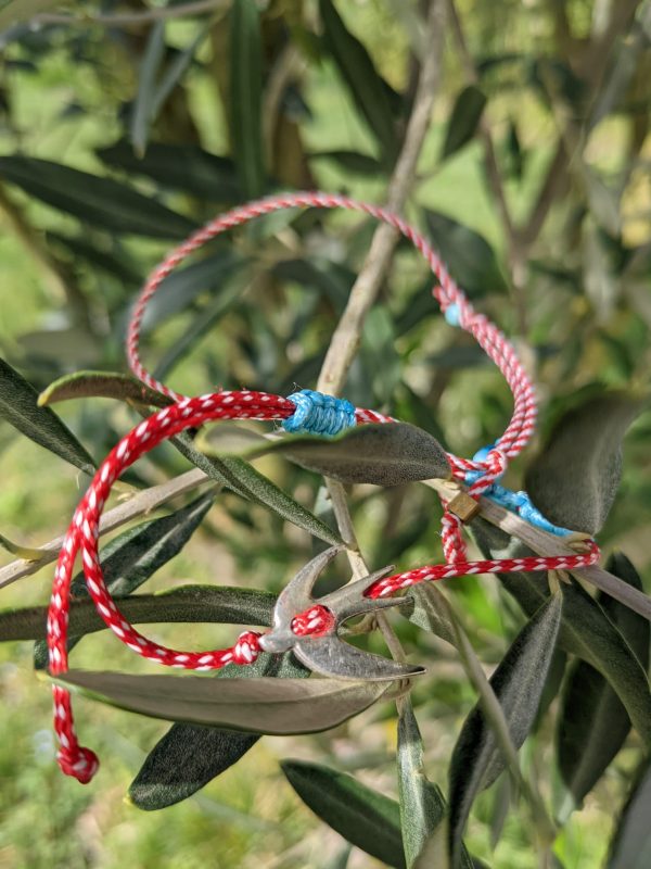 bracelet de mars en Gr&egrave;ce rouge et blanc martis 