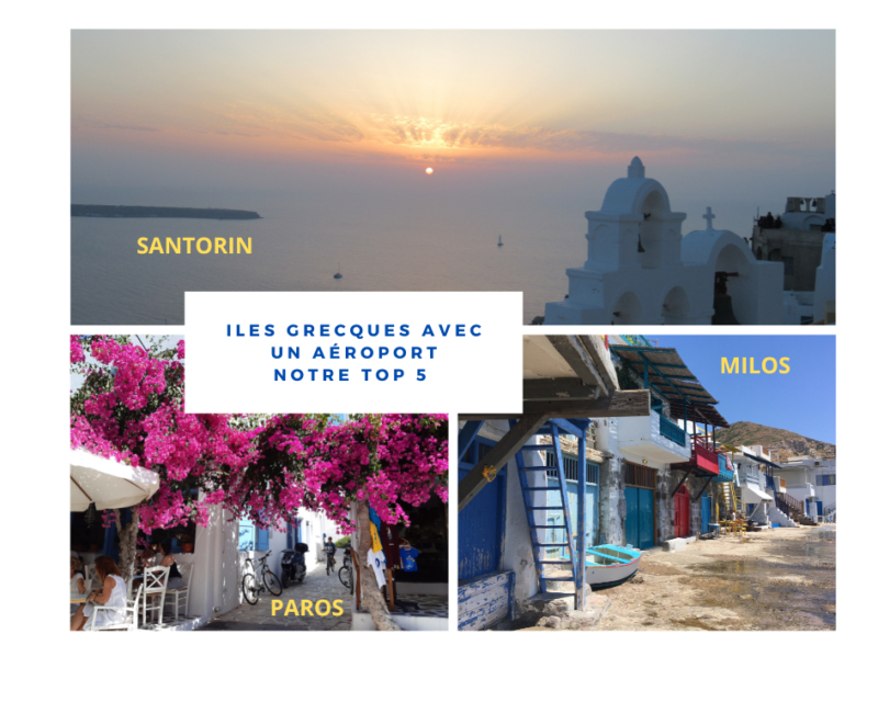 Photos d'îles grecques accessibles en avion