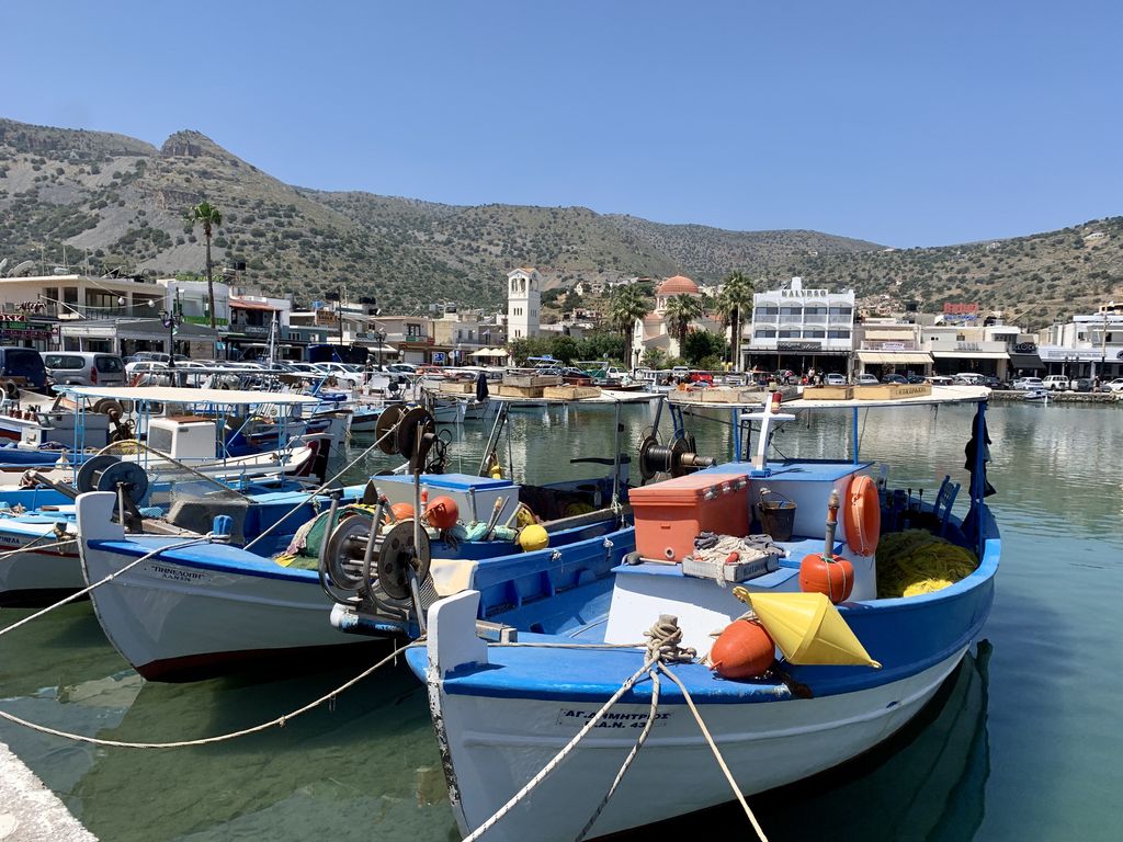 Bateaux au port d'Elounda