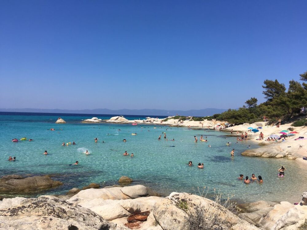 que faire &agrave; Halkidiki (Chalcidique) en Gr&egrave;ce du Nord : plage kavourotrypes, sithonia